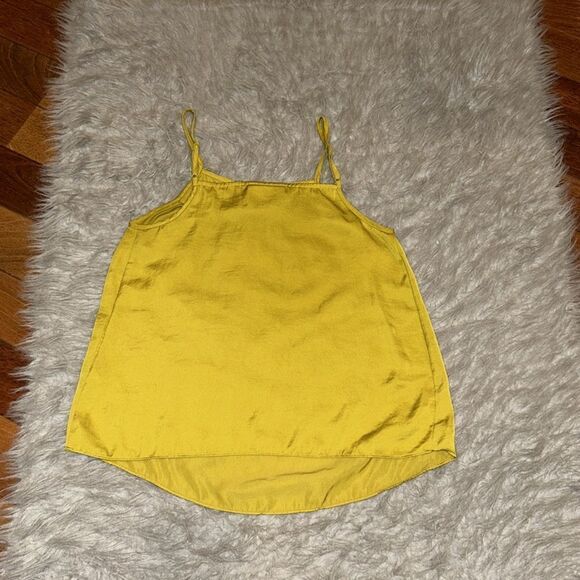 Anthropologie Saturday‎ Sunday women’s mustard polyester flowy tank top size xs - Picture 5 of 5